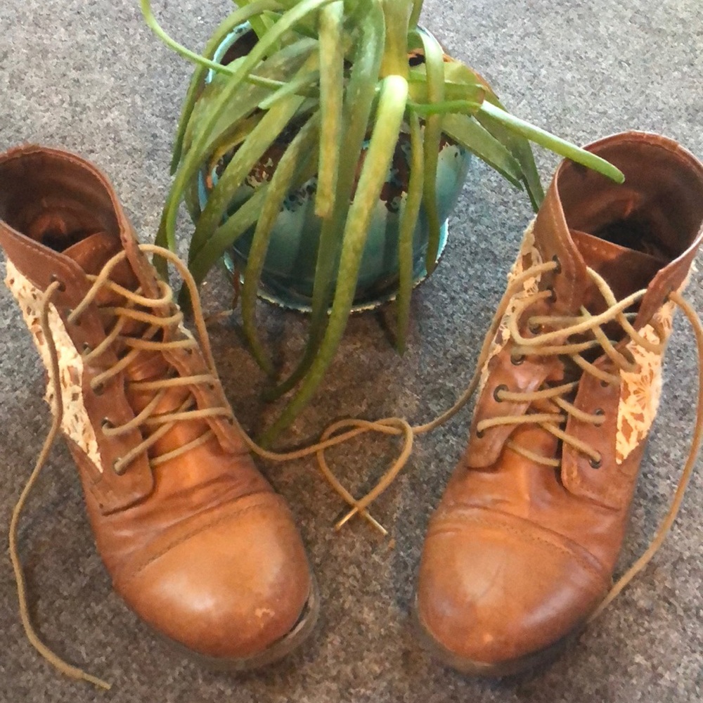 Madden Girl Leather Booties